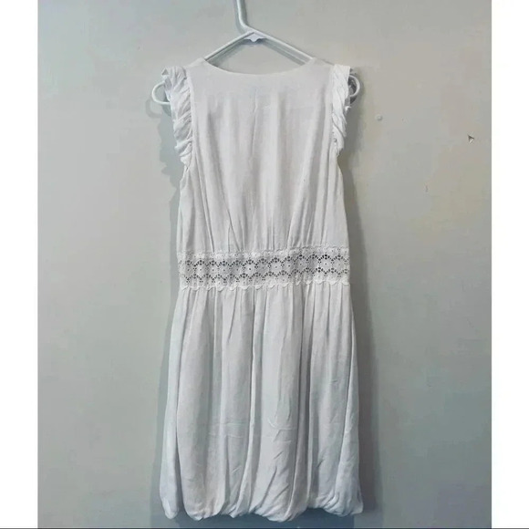 Sandro White Floral Eyelet Dress - Picture 2 of 4